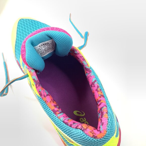 Asics Gel-Frantic 7 Women's Size 11 Running Shoes Neon Multicolor T3A6Q - Picture 10 of 13